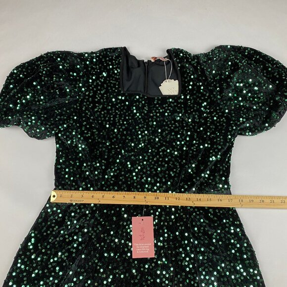 NWT Ivy City Co Green Sequin Vivian Dress Size XL - Picture 14 of 16